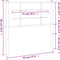 vidaXL - Hoofdbord - 90 - cm - metaal - zwart