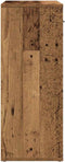vidaXL - Dressoir - 60x30x75 - cm - bewerkt - hout - oud - houtkleurig