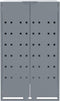 vidaXL - Containerberging - voor - 5 - containers - 345x79x117 - cm - staal - grijs