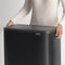 Brabantia Bo Touch Bin - Prullenbak - 2 x 30 liter - Afvalscheiding - Matt Black (2 stuks)