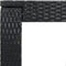 vidaXL - Tuinbartafel - 60,5x60,5x110,5 - cm - poly - rattan - zwart