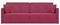 vidaXL - Ligbed - Sofa - 2-in-1 - Wijnrood - 213x144x60 - cm - Velvet