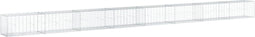 vidaXL - Schanskorf - 800x50x50 - cm - gegalvaniseerd - ijzer - zilverkleurig