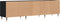 vidaXL - Tv-meubel - 150x30x44,5 - cm - bewerkt - hout - zwart