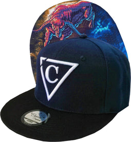 Capiche® Snapback Pet Heren – Buffalo – Donkerblauw & Zwart – Verstelbaar met Druksluiting – Sportcap – Baseball Cap – Mannen Cap