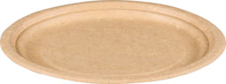 DEPA® Bord - rond - 1-vaks - karton - Ø18cm - bruin - 100 stuks