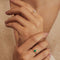Isabel Bernard - Baguette - Ring 14 karaat goud - Groen (48)