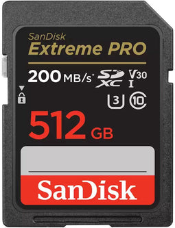 SanDisk Extreme Pro - SDXC UHS-I - 512GB - 200MB/s lezen 90MB/s schrijven (2024)