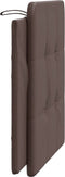 vidaXL - Hoofdbordkussen - 100 - cm - kunstleer - bruin