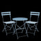 Mica Decorations Laurence Bistroset - Set van 3 - Inklapbaar - Lichtblauw (set van 3)