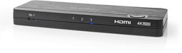 Nedis VCON6430AT - 3-poorts 4K USB-C/HDMI-switch - HDMI 2.0 Power Delivery 3.0 - Grijs
