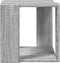 vidaXL - Salontafel - 32x32x30 - cm - bewerkt - hout - grijs - sonoma - eikenkleurig