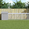 vidaXL - Kippenhok - met - ren - 117x609x123 - cm - staal - lichtgrijs