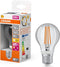OSRAM LED Star Classic lamp met bewegingssensor en daglichtsensor, bolvorm, 7,3 W / 806 lm, EEK A, warm wit licht (2700 K), gemaakt van helder gekleurd loodvrij glas, E27 fitting, 60 mm diameter.