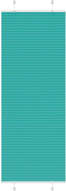 vidaXL - Plissé - rolgordijn - 70x200 - cm - stofbreedte - 69,4 - cm - petrol - groen