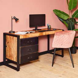 Bureau modern - Bureau Ben - Bureau mangohout 145 cm