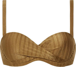 Beachlife Dull Gold - Bikinitop met beugel - Multiway - Goud