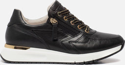 Gabor 86.448 - Lage Sneakers - Rits en vetersluiting - Zwart (40.5)