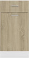 vidaXL - Onderkast - met - lade - 40x46x81,5 - cm - bewerkt - hout - sonoma - eiken