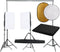 vidaXL - Fotostudioset - met - verlichtingsset, - achtergrond - en - reflector
