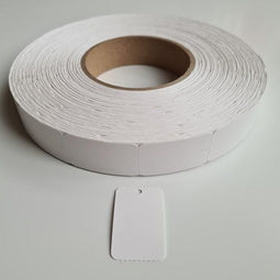 Klika - Hangetiket op rol 25x42 mm blanko 2000rl - 10 stuks