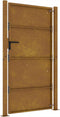 vidaXL - Poort - 105x205 - cm - cortenstaal