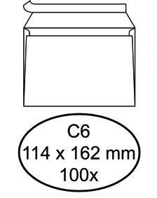 Bankenvelop C6 Zelfklevend Wit 158140