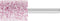 PFERD 31118254 - Edelkorund-slijpstift ZY - cilindrisch - schacht-Ø 6 mm - korrel grof
