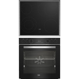 Beko BBUM13329XS - Inbouw oven set - Glaskeramische kookplaat - 8 verwarmingssoorten
