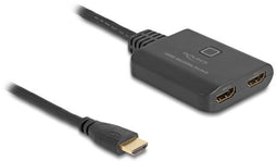 Delock 18645 - HDMI switch - 2x HDMI naar 1x HDMI - Zwart