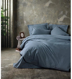 King Reinforced - Dekbedovertrekset - 100% katoen - 220 x 240 cm - Antraciet (2 stuks)