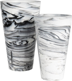 Zuiver Conic Vase M Black/White - Grijs