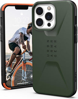 UAG - Civilian backcover hoes - Geschikt voor iPhone 13 Pro - Groen + Lunso Tempered Glass