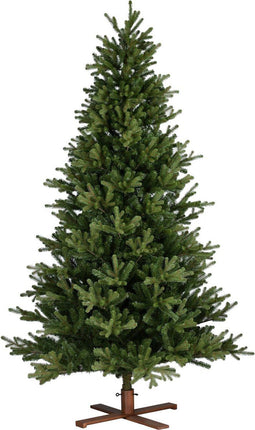 Vermont Hinged kunstkerstboom - 213 cm - Groen - Ø137 cm - 2358 tips - Houten voet
