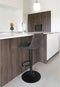 House Nordic Middelfart - Barkruk - Stoer design - Lichtbruin microleder - Donker grijs (Set van 2)