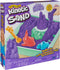 Kinetic Sand - Zandbak-set met 454 g paars origineel kinetisch zand opbergzandbak 4 vormen en gereedschap - Sensorisch speelgoed