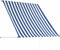 vidaXL - Luifel - uittrekbaar - 100x150 cm - blauw en wit