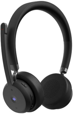 Lenovo Draadloze VoIP Headset - Microsoft Teams Open Office - 31 uur gesprekstijd - Zwart