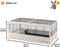 Ferplast Konijnenkooi Arena 120 - Dierenverblijf - 125x64.5x51 cm