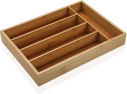 Bestekorganizer Versa Hout Bamboe (25 x 5 x 35 cm)