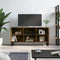 vidaXL - Tv-meubel - 103,5x30x50 - cm - bewerkt - hout - gerookt - eikenkleurig