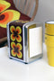 CABANAZ - tissuedispenser, Ramona, retro, metaal / chroom, TISSUE DISPENSER, geel