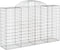 vidaXL - Schanskorven - 9 - st - gewelfd - 200x50x120/140 - cm - ijzer