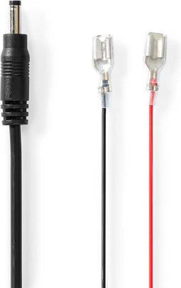 Nedis Stroomkabel - DC Female - F1 - Recht - Recht - Koper - 2.00 m - Rond - PVC - Zwart - Gift Box