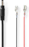 Nedis Stroomkabel - DC Female - F1 - Recht - Recht - Koper - 2.00 m - Rond - PVC - Zwart - Gift Box