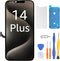 Display for iPhone 15 Plus LCD 6.7 Inch FHD Touch Screen Touch Screen Digitizer Frame Assembly Repai
