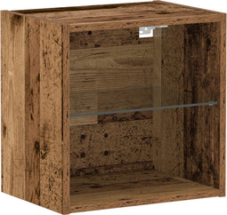 vidaXL - Wandplank - Oud - Hout - 40x28,5x40 - cm - Geengineerd - Hout