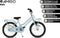 AMIGO Bella Meisjesfiets - Kinderfiets voor Meisjes- 18 Inch 29 cm - Terugtraprem - Blauw