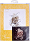 Thea Gouverneur - Borduurpakket met telpatroon - 743.05 - Voorgesorteerde DMC Garens - Whoo..Whoo..It's Winter - Zwart Aida - 31 cm x 30 cm - DIY Kit