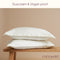Coco & Cici - Tencel Sateen Dekbedovertrek 260 x 220 cm - 2 Persoons Beddengoed - Off White - Lyocell - Hypoallergeen & Extra Zacht - 2 Kussenslopen (60x70)